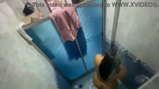 Real Video of Stepmother Showering on Camera